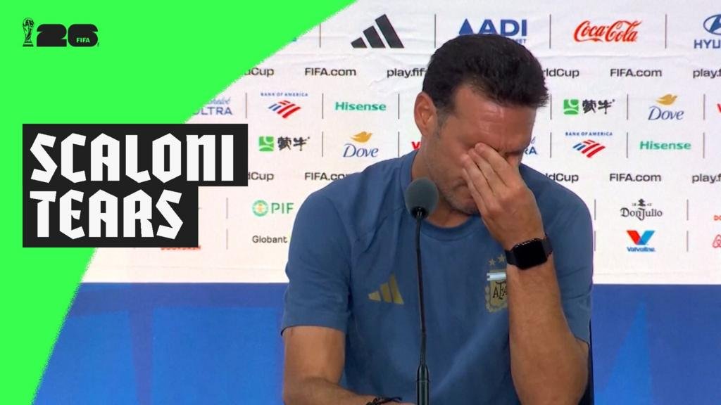 Argentina Boss Scaloni Overcome with Emotion as He Addresses Future After World Cup Final Defeat
